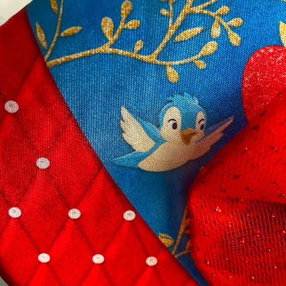 DISNEY PRINCESS 💙"SNOW WHITE"❤️ MINNIE MOUSE EARS QUILTED HEADBAND 🌟EUC🌟 - Picture 6 of 16